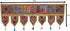 Indian Cotton Window Valance, Beige Ethnic Vintage Embroidered Patchwork Tassels Floral Scarf Curtain Topper