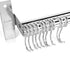 ASkinds Utensil Hanging Rack, Stainless Steel Wall Mounted Pot Pan Lid Holder for Kitchen Storage