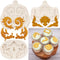 Baroque Fondant Molds, Scroll Border Lace Silicone Molds, Relief Flower Mold for Cake Decoration, Set of 3