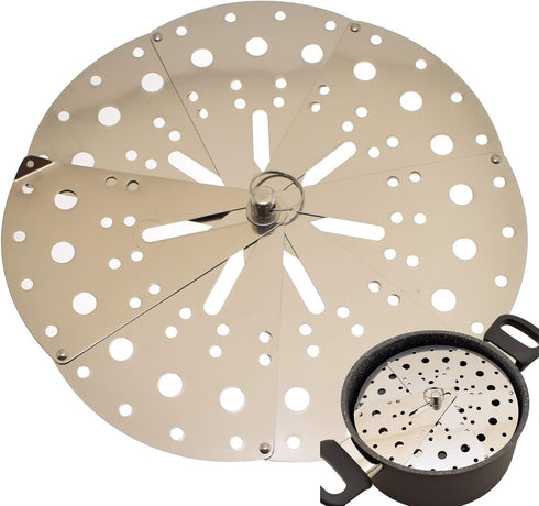 Drop Lid Otoshibuta, Flexible Size Cooking Drop Lid Adjustable Stainless Steel Lid 5.5"-9.1"