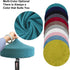 Round Stool Cover 12-16 Inch, Luxurious Stretchable Fabric Bar Stool Covers, Washable and Dustproof (2Pcs Peacock Blue)