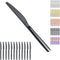 Black Dinner Knives Set, 12 Pieces, Titanium Plating Stainless Steel, Dishwasher Safe Cutlery Set