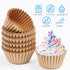 LotFancy Mini Natural Cupcake Liners: 500Pcs Greaseproof Paper Muffin Baking Cups, Unbleached, No Smell
