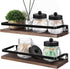 SheeChung 4 Pack Apothecary Jars with Lids, Bathroom Organizers and Storage, Small Mason Jars for Q-tips, Cottons,