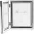 Lawrence Frames 510745D Silver Plated Double Bead Hinged Picture Frame, 4 by 5-Inch