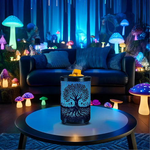 Leyoue Electric Wax Melt Warmer, PTC Heating Plate with 7 Colors LED Light for Home Office Gifts