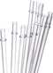 Dakoufish 11 Inch Clear Reusable Plastic Drinking Straws - Set of 12 Pcs for 24oz 30oz 40oz Mason Jar Tumblers with