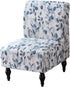 Armless Accent Chair Cover Slipcover, Stretch Chair Slipper Super Fit Armless Chair