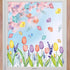 Horaldaily 67 PCS Spring Summer Window Cling Sticker, Tulip Butterfly Flower Decal for Home Party Decoration