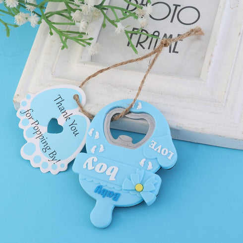 Yuokwer 24 24) pcs Baby Boy Bottle Opener Baby Shower Favor for Guest, Boy Baby Shower Party