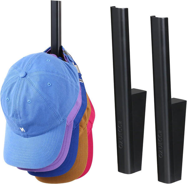 Sturdy Hat Storage for Baseball Caps, Space Saving Wall Display Organizer for Hats, Bags, Clothes, Towels