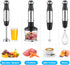 KOIOS 1000W Upgraded Immersion Blender, 12-Speed Handheld 5 in 1 Stick Blender with 304 Stainless Steel Blade, Food