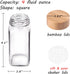 24 4 Oz 547 3 Churboro Spice Jars with Labels & Bamboo Lids - Glass Containers with Shaker Lids, Spice Labels