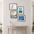 RRQKMBO 8x10 6x8,Rounded Natural Dark Walnut Solid Wood Picture Frames, Hand Make Crafted Original Wood Frame with Mat