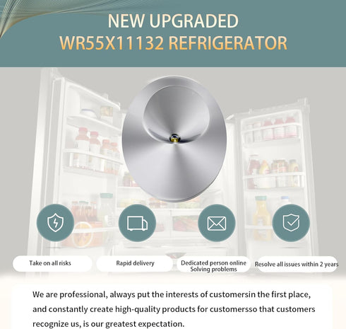 2024 Upgrade WR55X11132 WR55X25754 LED Light and Cover Assembly (2) for GE Refrigerator