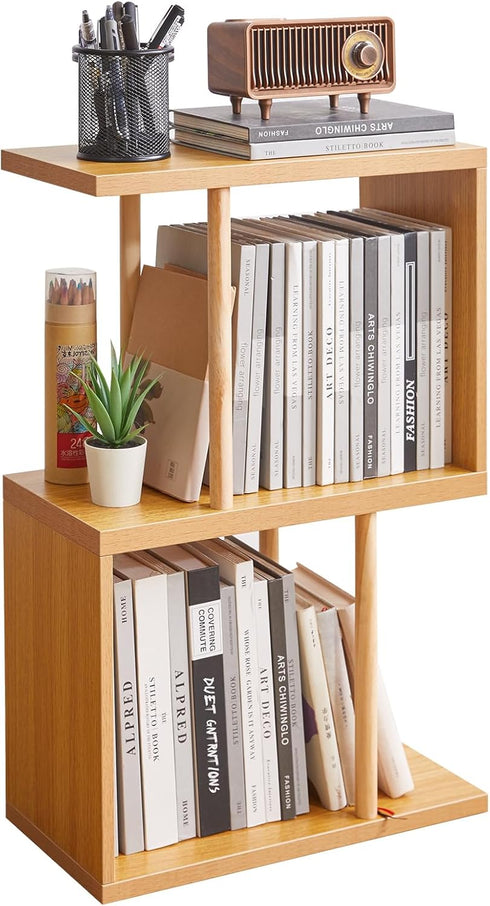 Aibiju 3-Tiered S-Shaped Side Table for Small Spaces, Freestanding Side Table, Sofa