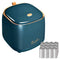 Mini Countertop Trash Can with Press Type Lid, 12 Rolls of Trash Bags, Tiny Desktop Trash Can for Bathroom, Home Office