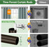 Adjustable Curtain Rods for Windows 28 to 48, Heavy Duty Long Window Curtain Rod, Outdoor Drapery Rods, Antique Bronze