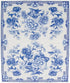 Packs 15 Caspari Blue & White Paper Guest Towel Napkins - Two
