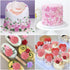 Large Rose Mold Silicone, Flower and Leaves Fondant Cake Molds for Decoration