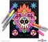 Super Pack of 18 Fuzzy Velvet Coloring Posters - Kids Themed Day of the Dead Halloween Crafts Activity