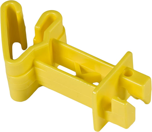 Zareba IT2XY-Z Snap-on 2-Inch Extender T-Post Insulator, Yellow, 25 per Bag