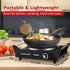 Techwood Electric Hot Plate for Cooking - 1500W Countertop Single Burner with Adjustable Temperature, 7.5” Cooktop
