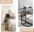 16.93inch 12.6inch) Fashion TV Tray Table with Large Tabletop, Adjustable Sofa Table with Storage Baskets, Strong Metal