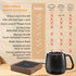 Set: 131F/55C, Coffee Mug Warmer Coffee Warmer for Desk Auto Shut Off Candle Warmer Plate Coffee Cup Warmer Heated