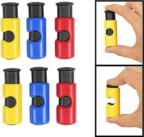 6pc Set Cinch BPA-Free Premium Quality ALAZCO Bag Clips - Value Food Fruit Bread Bag Non-Slip Grip EASY Squeeze & Lock
