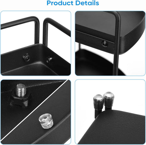 Lvssci 3 Countertop Countertop Corner Shelf Tier Bathroom Organizer Kitchen Bathroom Perfume Trays for Dresser Cosmetic