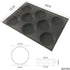 Bluedrop Silicone Hamburger Bread Forms, Perforated Bakery Molds, Non Stick Baking Sheets Fit Half Pan Size