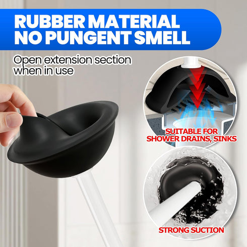 Denvlex 2 1 Set, Set,Gap in Toilet Brush and Plunger Extended Handle Plunger,Toilet Bowl Brush Plunger BrushCleaning