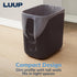 2.5 STORi Luup Trash Can (Black) - Reuse Grocery Bags - Plastic Garbage Container for Bathroom, Vanity, Laundry Room