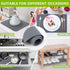 Drawer and Shelf Liner - Grey Non Adhesive Refrigerator Mats, Washable Plastic Pantry Liners for Kitchen