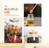 ASTRQLE 16.7 Oz Glass Honey Jar with Dipper and bamboo Lid Honey Pot Honey Container Holder Syrup Dispenser for Home