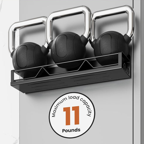 Mystozer 16.9 Inch 5 Pack Wide Large Capacity Magnetic Spice Rack for Refrigerator, Metal Fridge Shelf, Black