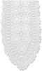 KEPSWET Cotton Handmade Crochet Lace Oval Table Runner Dresser Console Coffee Table