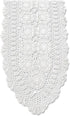 KEPSWET Cotton Handmade Crochet Lace Oval Table Runner Dresser Console Coffee Table