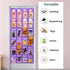 24 Modern Over the Door Shoe Rack Organizer with Clear PVC Pockets, Purple