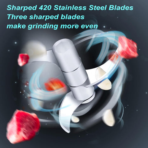 Electric Garlic Chopper, 250ML Mini Portable Veggie Chopper, Wireless Food Processor for Vegetables