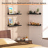 Set 6, upsimples Floating Shelves for Wall, Wall Shelves for Decor Storage of Wall Mounted Wood Shelf for Bedroom