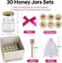 MISTGLAS Favors,30 1.5oz 30) Mini Honey Jars with Dipper- Small Honey Jars for Baby Shower Party Favors,Wedding Pcs