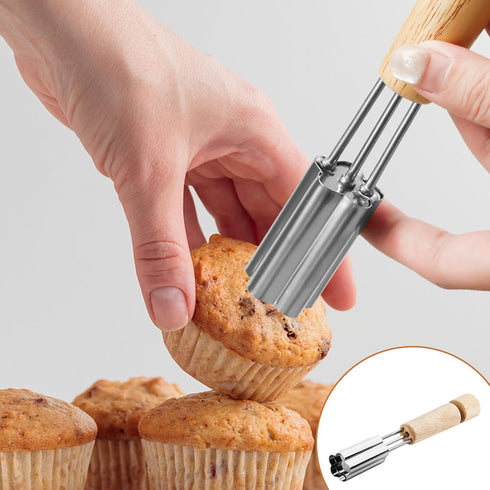Stainless Steel Cupcake Corer Tool, Reusable Cupcake Filler Tool for Baking and Decorating Cupcake Accessories
