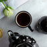 City to Cottage Ceramic Cappuccino Mug, 10oz Coffee Mug for Latte, Hot Chocolate, Tea, Daily Morning Drink, Black and