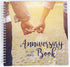 Wedding Memory Book, Hardcover Journal to Document Anniversaries from 1st to 50th Year, Gifts for Bride and Groom