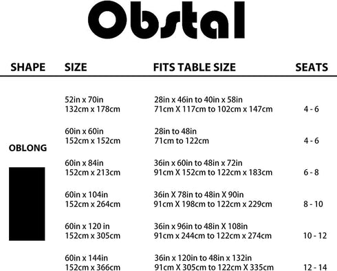 210GSM (Ivory,60 60 Inch) Obstal Rectangle Table Cloth - Heavy Duty Water Proof Microfiber Tablecloth, Decorative