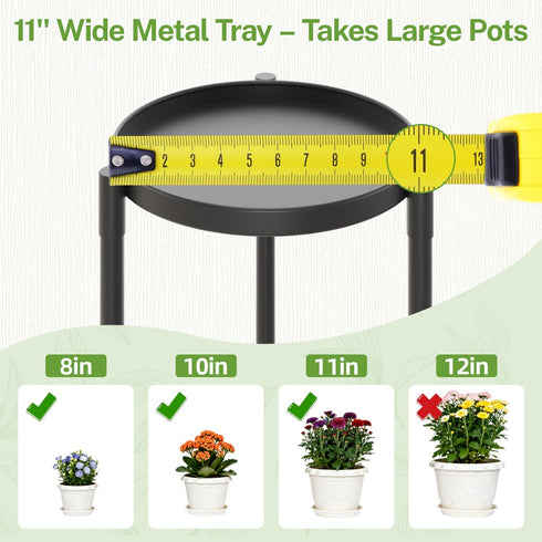 1 16 Inch iDavosic.ly Tier Corner Plant Stand Indoor, Tall Vertical Metal Flower Heavy Duty Pot Holder Shelf Outdoor