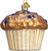 Old World Christmas Glass Blown Ornament, Blueberry Muffin (32263)