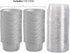 DEAYOU 100-Pack Silver Cupcake Baking Liner with Lid, Tart Pie Tin Pan Holder for Party, Wedding, Creme Brulee